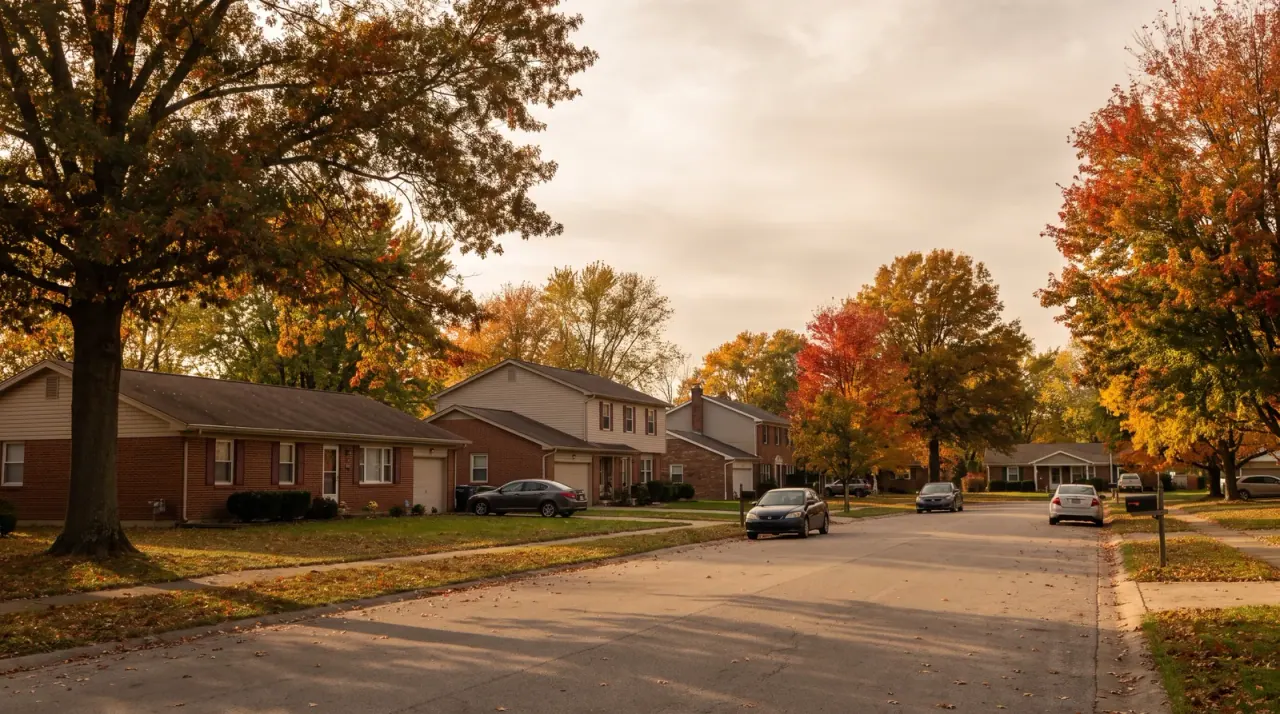 Illustrative home exterior for generator planning